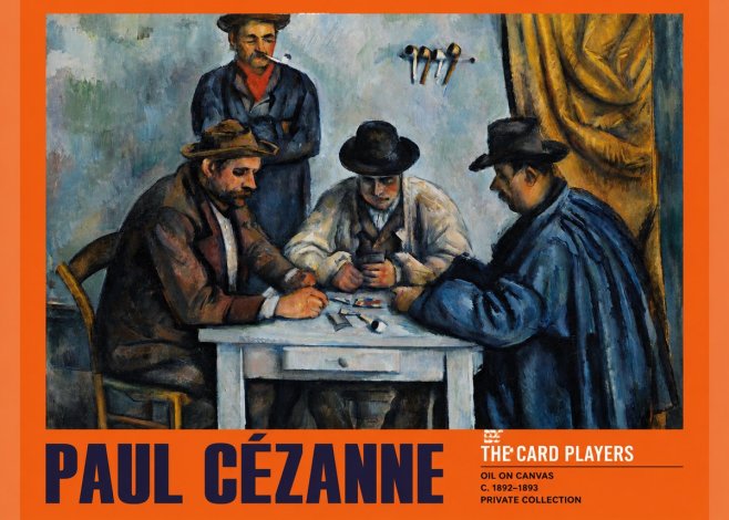 Paul Cézanne The Card Players II No2 - Plakat