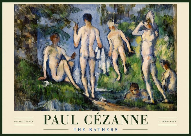 Paul Cézanne The Bathers No3 - Plakat