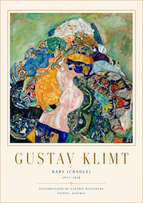Klimt Baby (Cradle) No4 - Plakat