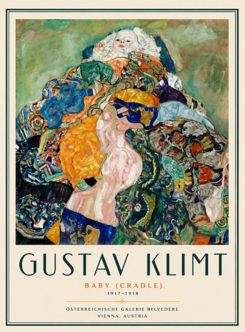 Klimt Baby (Cradle) No6 - Plakat