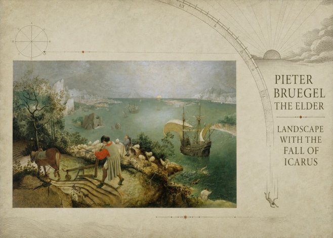 Pieter Bruegel Landscape with the Fall of Icarus I No6 - Plakat