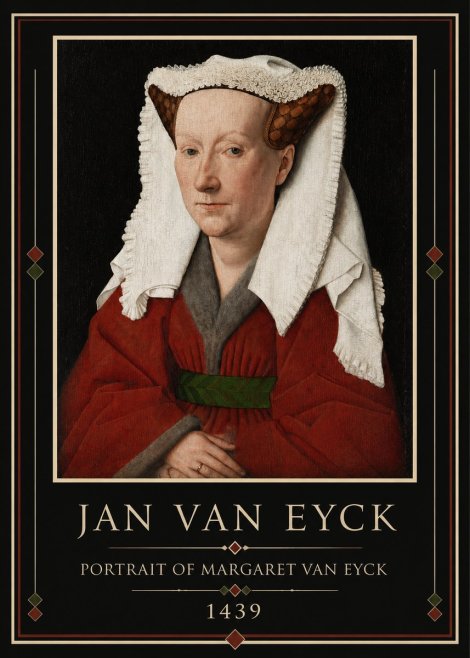 Jan van Eyck Portrait of Margaret Van Eyck II No3 - Plakat