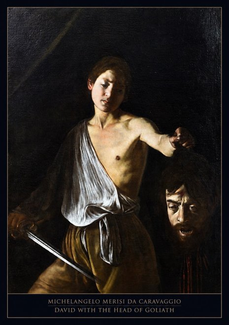 Michelangelo Merisi da Caravaggio David with the Head of Goliath II No5 - Plakat