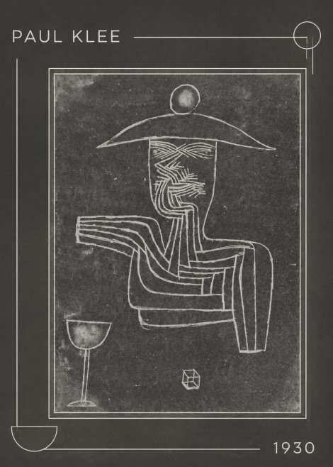 Paul Klee Figure of a Seer No1 - Plakat