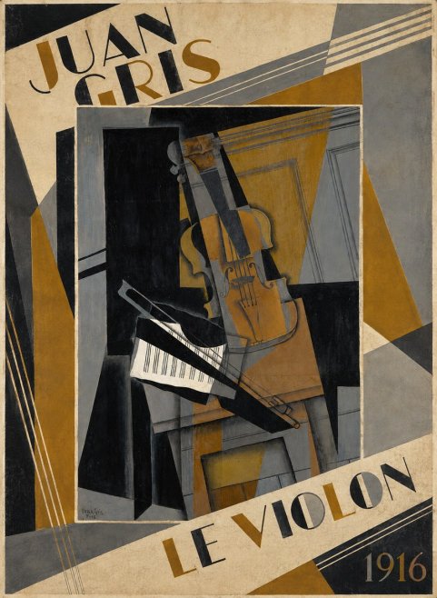 Juan Gris Le Violon No3 - Plakat