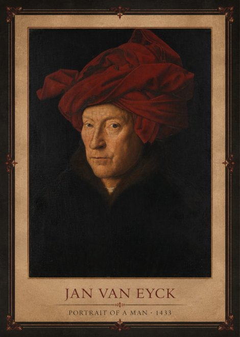 Jan van Eyck Portrait of a Man II No1 - Plakat