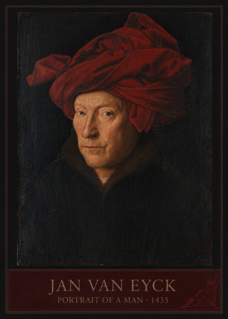 Jan van Eyck Portrait of a Man II No3 - Plakat