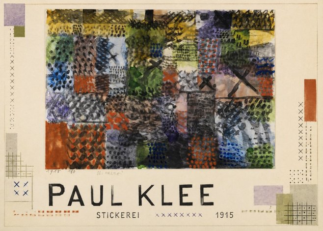Paul Klee Stickerei No3 - Plakat
