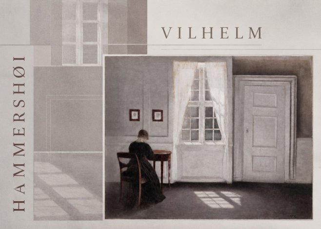 Vilhelm Hammershøi Interior with a Woman from the Back No6 - Plakat