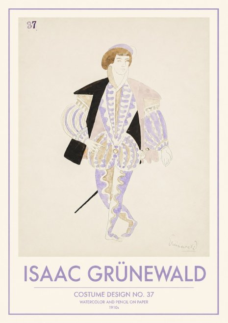 Isaac Grünewald Costume Design No. 37 No1 - Plakat