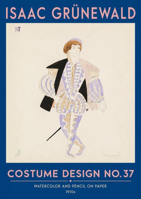 Isaac Grünewald Costume Design No. 37 No2 - Plakat