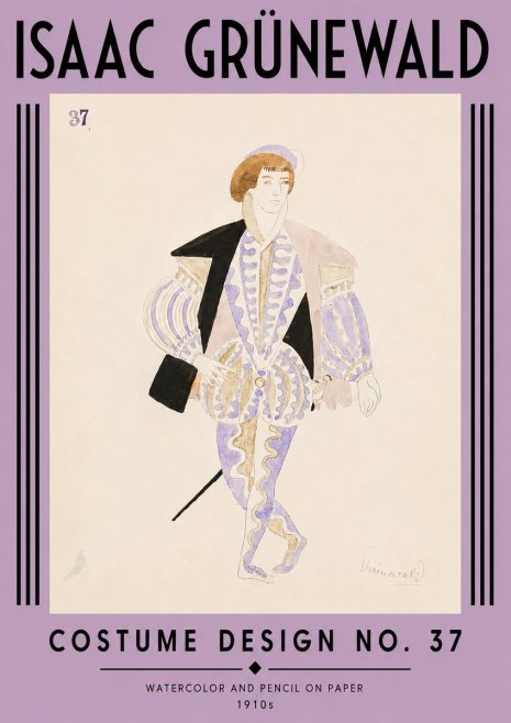 Isaac Grünewald Costume Design No. 37 No4 - Plakat