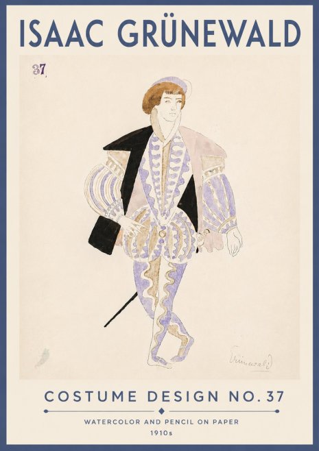 Isaac Grünewald Costume Design No. 37 No6 - Plakat