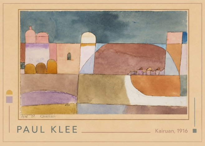 Paul Klee Kairuan, 1916 No1 - Plakat