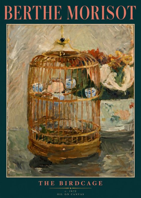 Berthe Morisot The Birdcage II No4 - Plakat