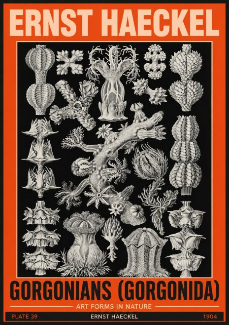 Ernst Haeckel Gorgonians No5 - Plakat