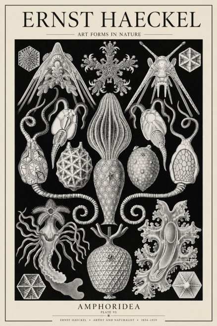 Ernst Haeckel Amphoridea No6 - Plakat