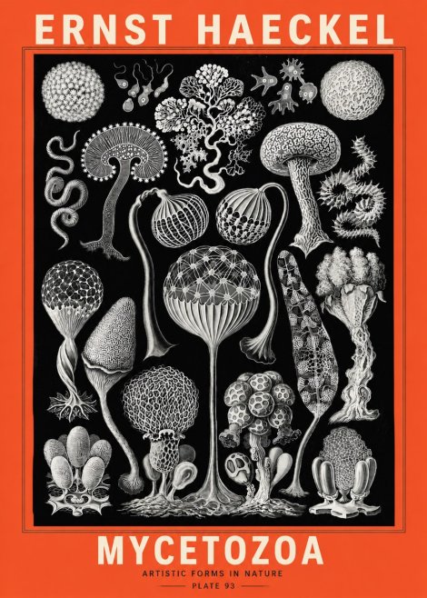 Ernst Haeckel Mycetozoa No5 - Plakat