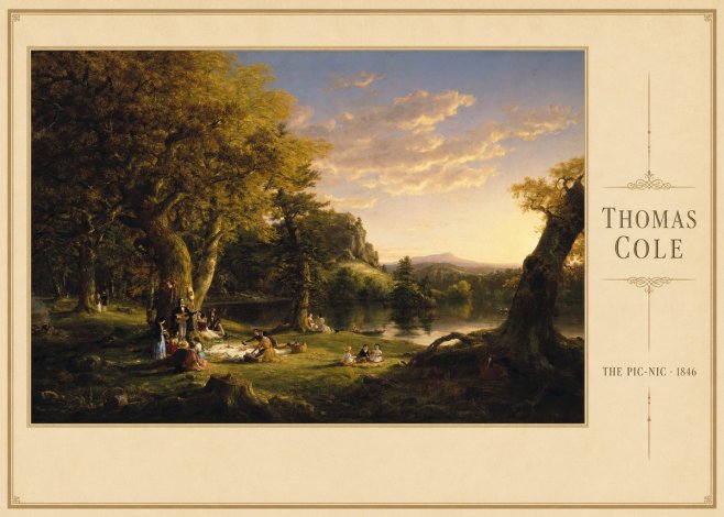 Thomas Cole The Pic-nic I No3 - Plakat