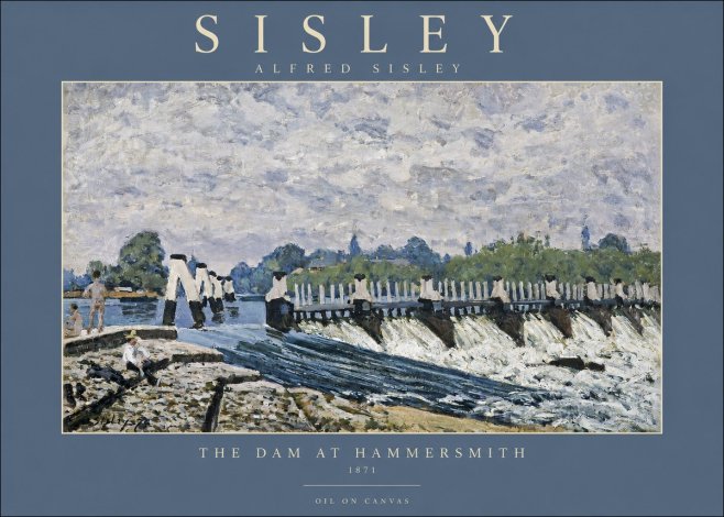 Sisley The Dam at Hammersmith No2 - Plakat