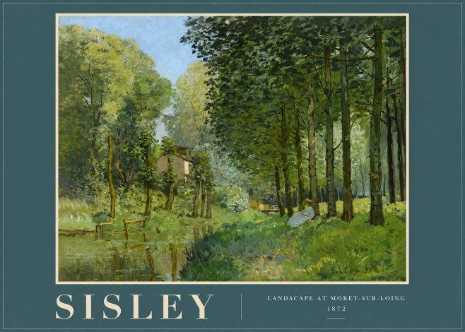 Sisley Landscape at Moret-sur-loing No2 - Plakat