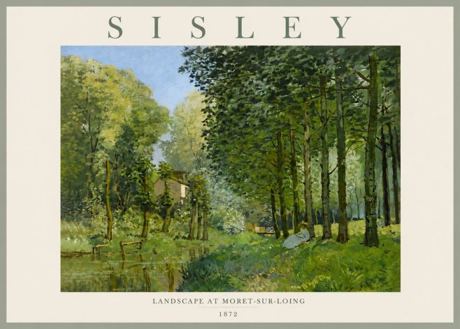 Sisley Landscape at Moret-sur-loing No6 - Plakat