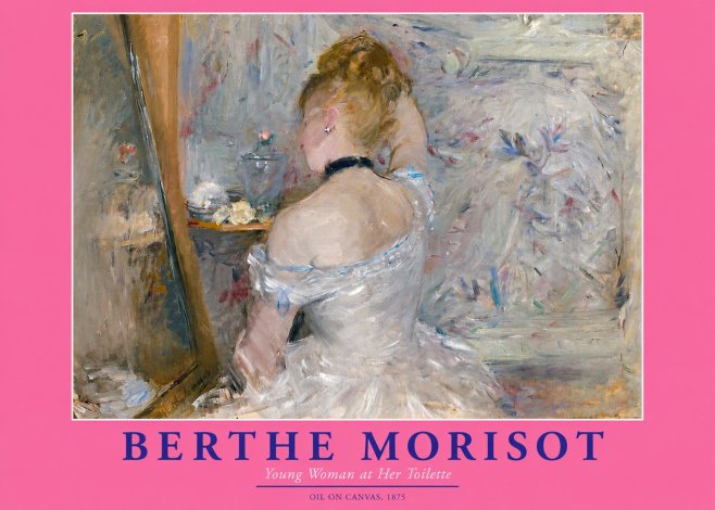 Berthe Morisot Young Woman at Her Toilette No3 - Plakat