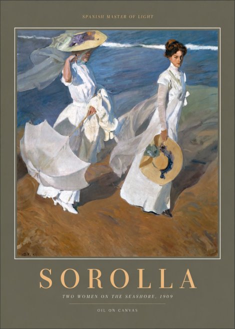 Sorolla Two Women on the Seashore, 1909 No2 - Plakat