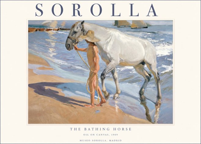 Sorolla The Bathing Horse No1 - Plakat