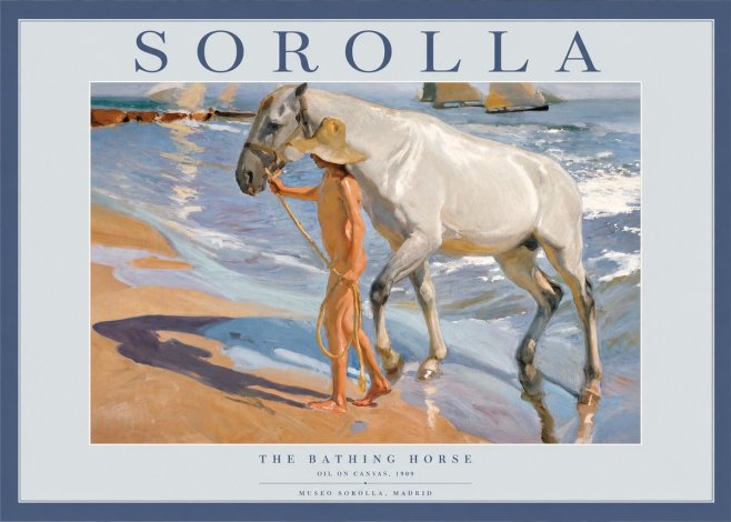 Sorolla The Bathing Horse No2 - Plakat