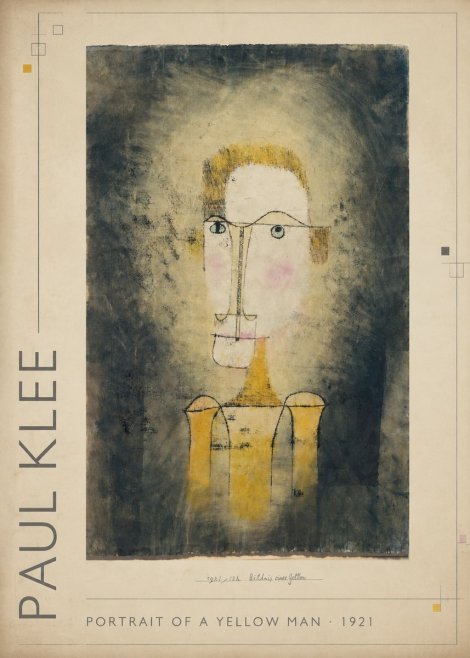 Paul Klee Portrait of a Yellow Man No1 - Plakat