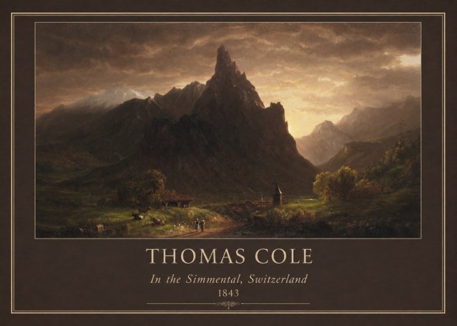 Thomas Cole In the Simmental, Switzerland No1 - Plakat