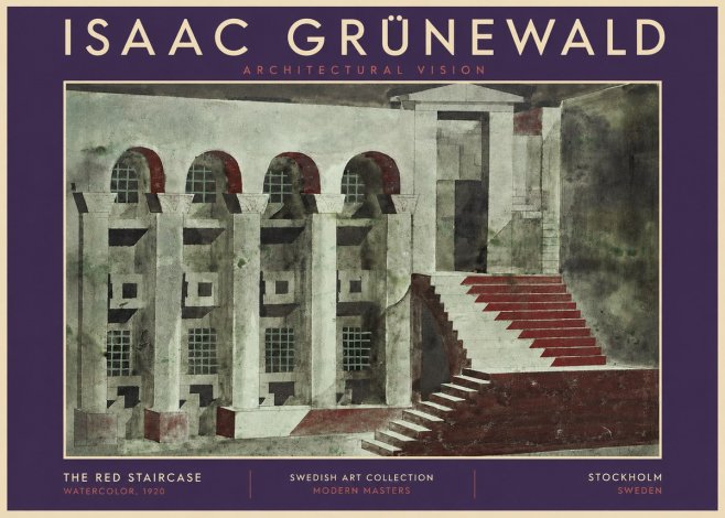 Isaac Grünewald The Steps of Silence No5 - Plakat
