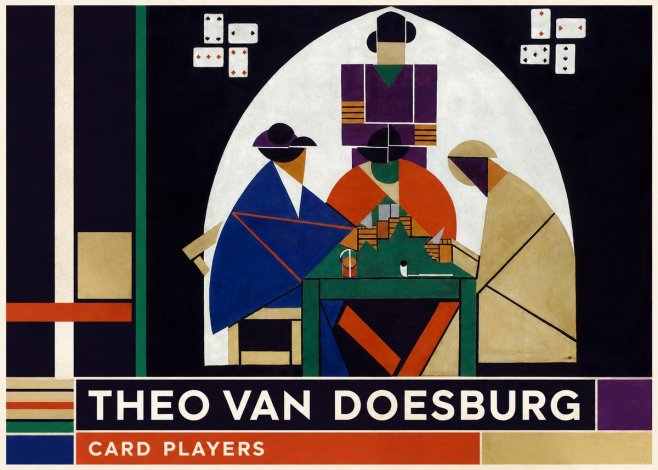 Theo van Doesburg Card Players No2 - Plakat