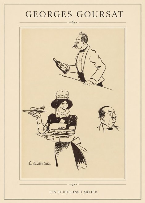 Georges Goursat Les Bouillons Carlier I No1 - Plakat