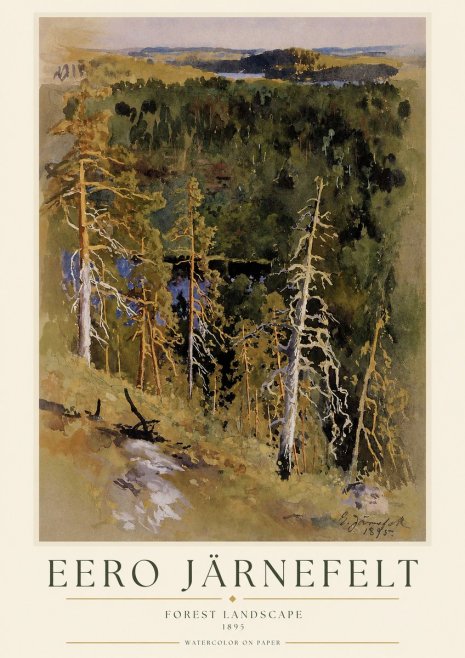 Eero Järnefelt Forest Landscape II No1 - Plakat