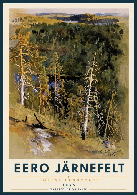 Eero Järnefelt Forest Landscape II No5 - Plakat