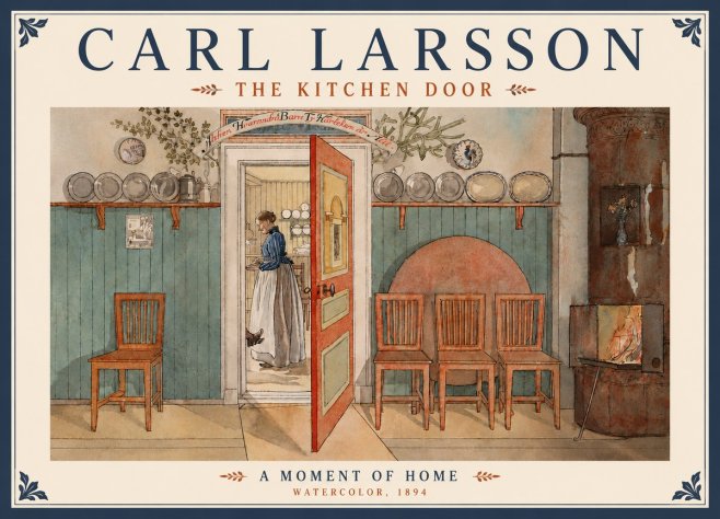 Carl Larsson The Kitchen Door No6 - Plakat