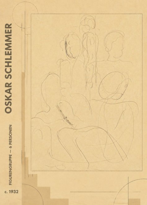 Oskar Schlemmer Figurengruppe - 6 Personen No5 - Plakat