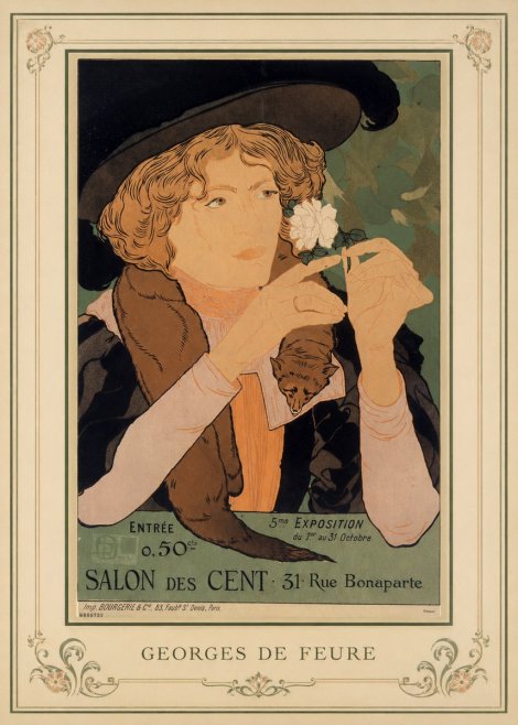 Georges de Feure Salon Des Cent No1 - Plakat