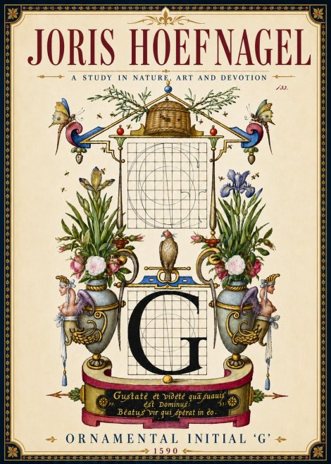 Joris Hoefnagel Ornamental Initial 'G' No6 - Plakat