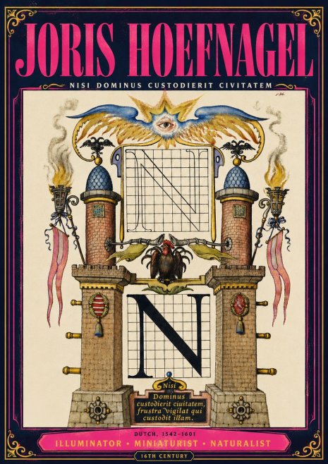 Joris Hoefnagel The Letter N No4 - Plakat