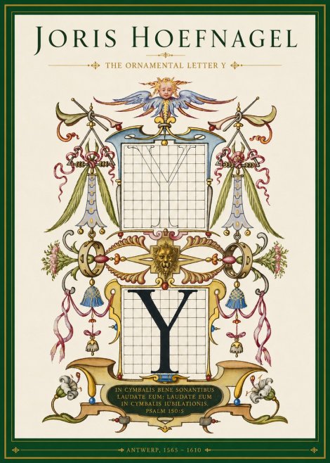 Joris Hoefnagel The Ornamental Letter Y No3 - Plakat