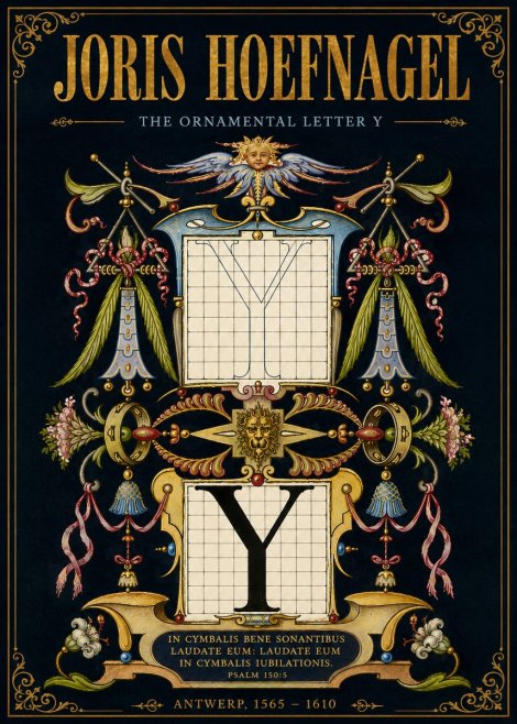 Joris Hoefnagel The Ornamental Letter Y No6 - Plakat