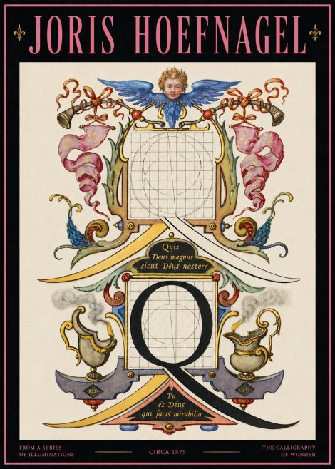 Joris Hoefnagel The Calligraphic Q No4 - Plakat