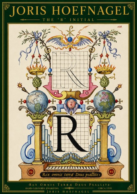 Joris Hoefnagel The 'R' Initial No5 - Plakat