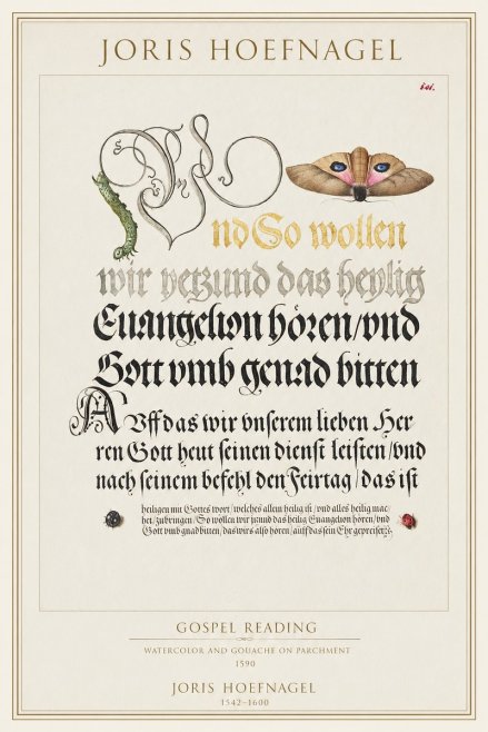 Joris Hoefnagel Gospel Reading No1 - Plakat