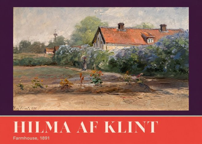 Hilma af Klint Farmhouse, 1891 No6 - Plakat