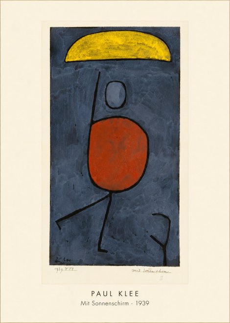 Paul Klee Mit Sonnenschirm No4 - Plakat