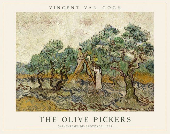 Van Gogh The Olive Pickers II No1 - Plakat